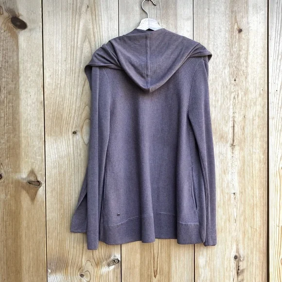 Lululemon Sundown Hoodie Brown Sweater Cardigan Sz 8 - Picture 4 of 5
